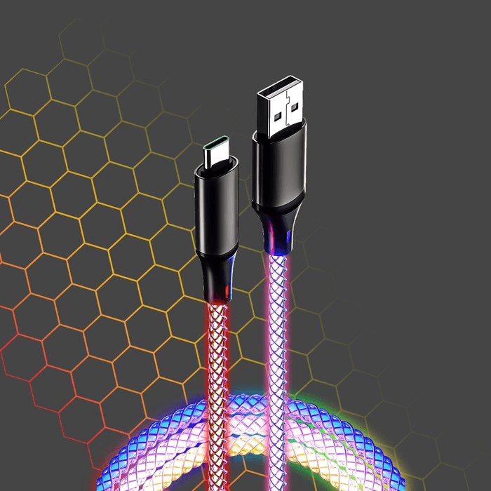 CABLE LUMINEUX MY WAY USB A - USB C - Couleur Standard