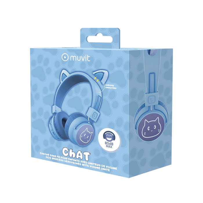 CASQUE SANS FILS ENFANTS MUVIT CHAT - Couleur Standard